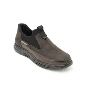 5479 Pepita Hakiki Deri Kışlık Erkek Ayakkabı Kahve