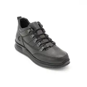 4509 Pepita Kısa Erkek Bot Siyah