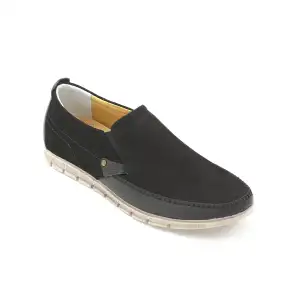 01 Metin Comford Erkek Ayakkabı Siyah Nubuk