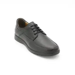 SLR 002 Hakiki Deri Erkek Comfort Ayakkabı Siyah