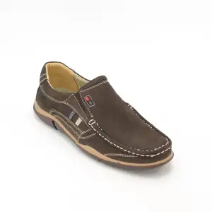 BES Yazlık Erkek Timber Mokasen Kahve-Nubuk