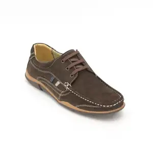 BES Yazlık Erkek Timber Bağcıklı Kahve-Nubuk