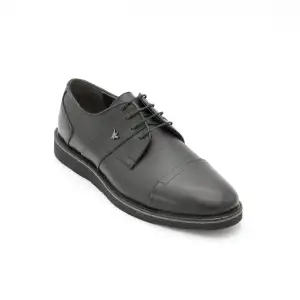 011 ANT Hakiki Deri Erkek Ayakkabı Siyah