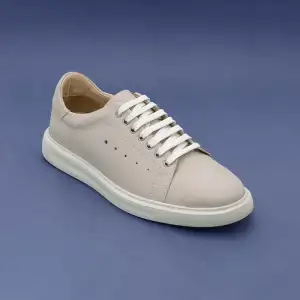 DMT 952 Hakiki Deri Erkek Spor Ayakkabı Taş