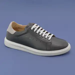 DMT 952 Hakiki Deri Erkek Spor Ayakkabı Siyah