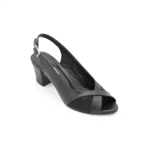 810 SRF Klasik Bayan Ayakkabı Siyah 6 cm