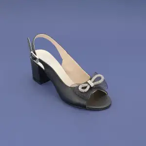 102 MTN Abiye Bayan Ayakkabı Siyah 6 cm