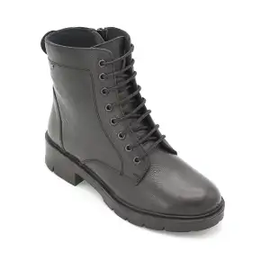 43560 SRK Hakiki Deri Bayan Bot Siyah