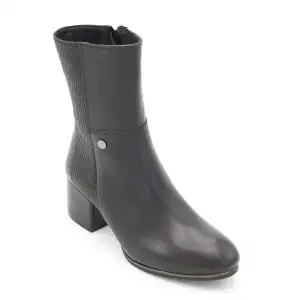 SRK 6942 Bayan Topuklu Bot Siyah