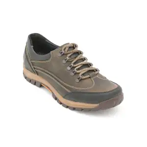 4349 TRD Büyük Numara Kışlık Erkek Ayakkabı Kum-Siyah