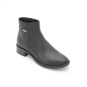 043 Metin Hakiki Deri Bayan Bot Siyah