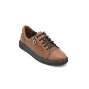 NHR 869 Hakiki Deri Bayan Ayakkabı Taba