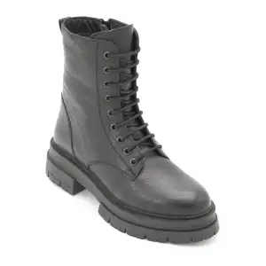 26254 SRK Hakiki Deri Bayan Postal Siyah