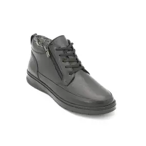 1601 KRC Hakiki Deri Comfort Erkek Bot Siyah