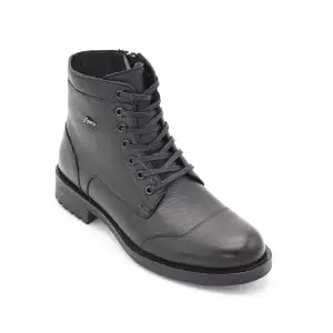 2858 Fosco Hakiki Deri Klasik Erkek Bot Siyah