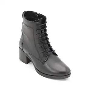 SRK 92159 Bayan Topuklu Bot Siyah