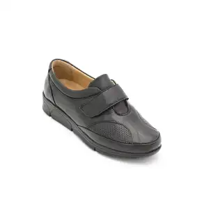 TRV 777 Hakiki Deri Bayan Ayakkabı Siyah