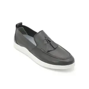 5606-1 Pepita Hakiki Deri Erkek Ayakkabı Siyah