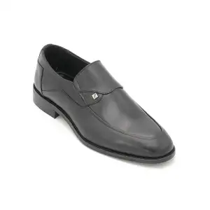 9853 Fosco Hakiki Deri Erkek Ayakkabı Siyah Eva