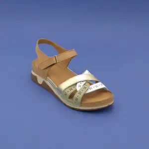 EKN M12 Hakiki Deri Bayan Sandalet Taba