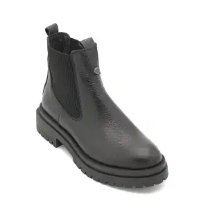 FMS 310 Hakiki Deri Chelsea Bayan Bot Siyah