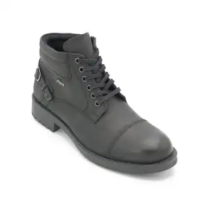 Fosco 9536 Hakiki Deri Erkek Bot Siyah