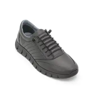 LSN 2103 Hakiki Deri Erkek Ayakkabı Siyah Kauçuk