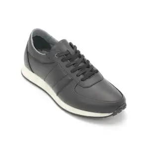 LSN S08 Hakiki Deri Erkek Ayakkabı Siyah Kauçuk