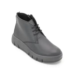 OLA 045-18  Hakiki Deri Günlük Bayan Bot Gri