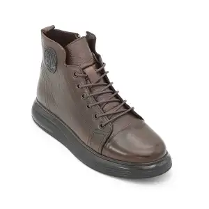 Pepita 5322 Hakiki Deri Boost Taban Erkek Bot Kahve