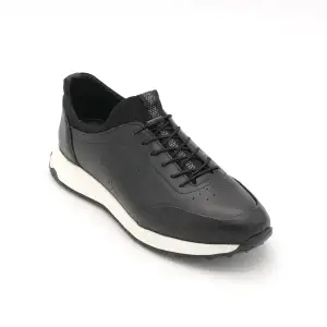 Pepita 6630 Hakiki Deri Casual Erkek Ayakkabı Siyah