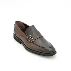 Pepita 6772 Hakiki Deri Klasik Erkek Ayakkabı Kahve Eva