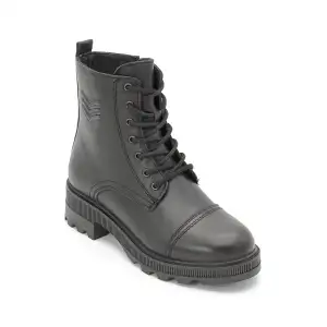 Pepita 8892 Hakiki Deri  Bayan Postal Siyah