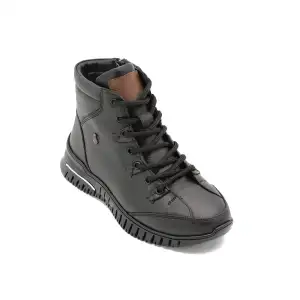 Pepita 9388 Hakiki Deri Comfort Bayan Bot Siyah