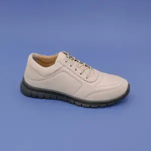 PKR 200   Hakiki Deri Günlük Bayan Ayakkabı Bej