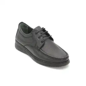 SRK 71107 Hakiki Deri Erkek Comfort Ayakkabı Siyah