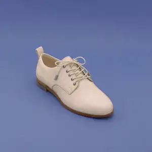 WST 3018 Hakiki Deri  Günlük Bayan Ayakkabı Bej