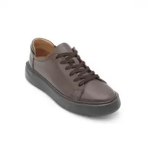 WST 891 Hakiki Deri Spor Klasik Erkek Ayakkabı Kahve