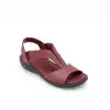 1505 NDR Hakiki Deri Bayan Sandalet Bordo