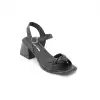 19001 PKR Hakiki Deri Bayan Sandalet Siyah