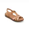 703 ASY Hakiki Deri Bayan Sandalet Taba