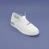 216 FMS Hakiki Deri Bayan Ayakkabı Beyaz