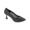 1085-2 AKS Taşlı Bayan Ayakkabı 9 cm Siyah