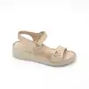 530 NDR Hakiki Deri Bayan Sandalet Bej