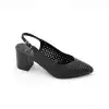 876 PYZ Hakiki Deri Klasik Bayan Ayakkabı Siyah