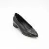SRF 701 Klasik Bayan Ayakkabı Stiletto 4 cm Siyah Rugan