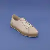ESC 101 Hakiki Deri Günlük Bayan Ayakkabı Bej Süet