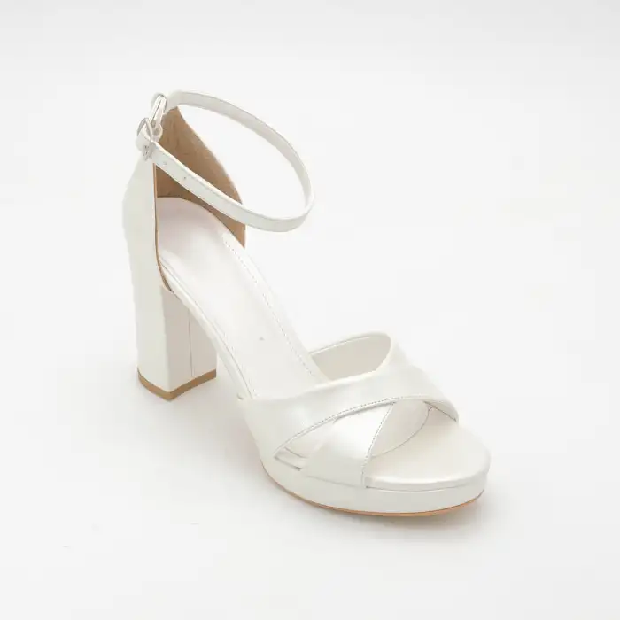 014 BNO Abiye Bayan Ayakkabı 9 cm Sedef