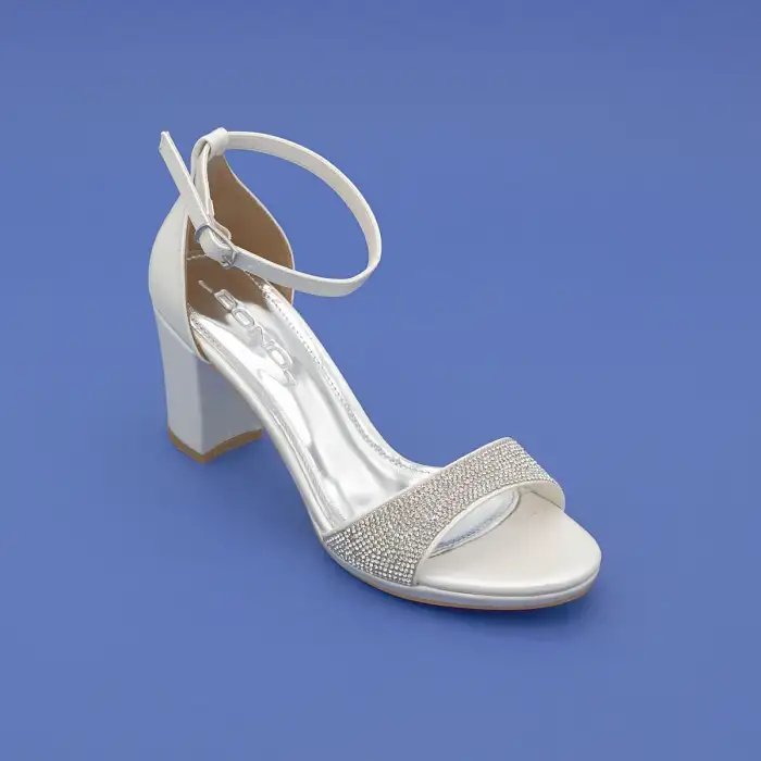 015 BNO Abiye Bayan Ayakkabı 7 cm Sedef