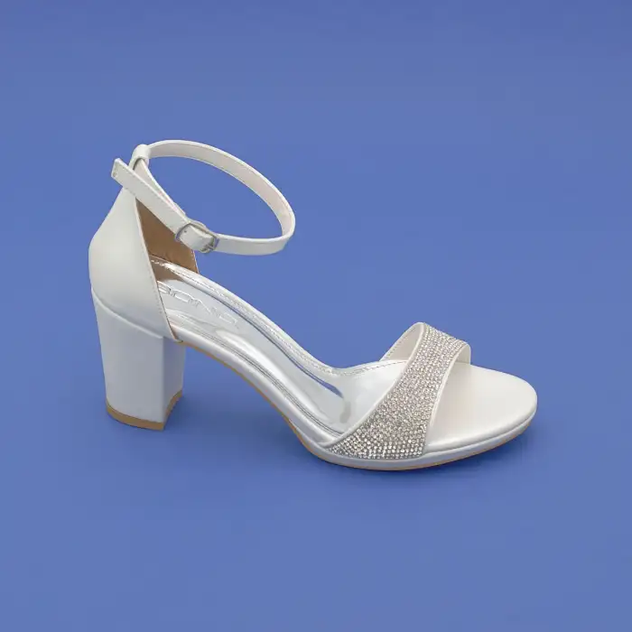 015 BNO Abiye Bayan Ayakkabı 7 cm Sedef